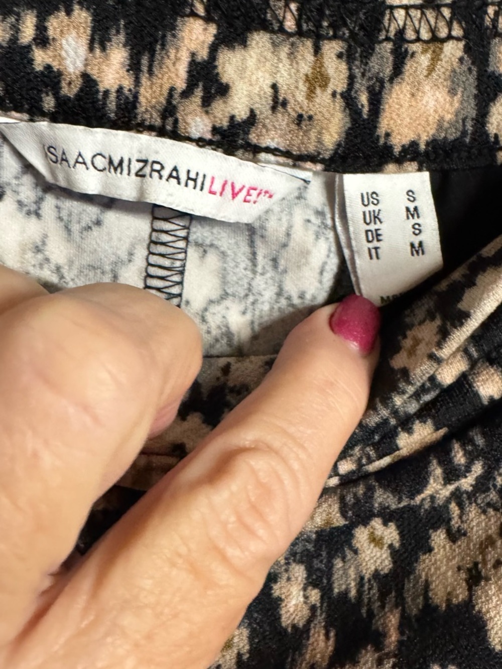 Isaac Mizrahi Black Floral Wide Leg Palazzo Pants    SMALL/MED        Bin  #10 - Picture 8 of 8